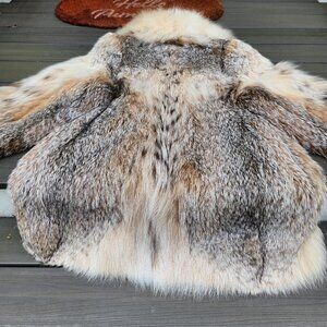 Spotted Canadian Lynx Fur Jacket